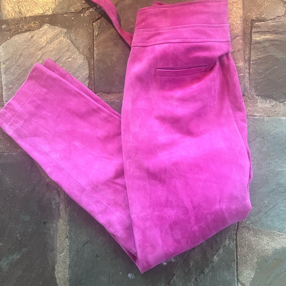 Elegant Sezane Pink Leather Pants - Picture 3 of 4